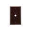 Telephone And Coaxial Wallplate, Brown, 0.375" Hole Cutout, Thermoset, Single-Gang, 2128B-BOX