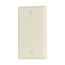 Standard Size Blank Wallplate, Almond, Blank, Thermoset, 1, Standard, 2129A