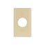 Single Receptacle Wallplate, Ivory, 1.406" Hole Cutout, Thermoset, Single-Gang, 2131V-BOX