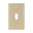 Toggle Wallplate, Ivory, Toggle Cutout, Thermoset, Single- Gang, Standard, 2134V