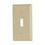 Toggle Wallplate, Ivory, Toggle Cutout, Thermoset, Single- Gang, Standard, 2134V