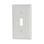 Toggle Wallplate, White, Toggle Cutout, Thermoset, Single- Gang, Standard, 2134W