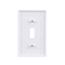 Toggle Wallplate, White, Toggle Cutout, Thermoset, Single- Gang, Standard, 2134W