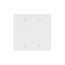Standard Size Blank Wallplate, White, Blank, Thermoset, 2, Standard, 2137W-BOX