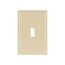 Toggle Wallplate, Ivory, Toggle Cutout, Thermoset, Single- Gang, Oversize, Ed Box, 2144V-BOX