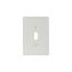 Toggle Wallplate, White, Toggle Cutout, Thermoset, Single- Gang, Oversize, Ed Box, 2144W-BOX