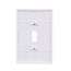 Toggle Wallplate, White, Toggle Cutout, Thermoset, Single- Gang, Oversize, Ed Box, 2144W-BOX