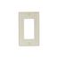 Standard Size Decorator Wallplate, Almond, Decorator, Thermoset, 1, Standard, 2151A-BOX