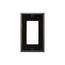 Decorator / Gfci Wallplate, Black, Decorator Cutout, Thermoset, Single- Gang, Standard, Ed Box, 2151BK-BOX