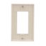 Decorator / Gfci Wallplate, Lt. Almond, Decorator Cutout, Thermoset, Single- Gang, 2151LA-BOX