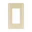 Decorator / Gfci Wallplate, Ivory, Decorator Cutout, Thermoset, Single- Gang, Standard, 2151V