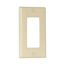 Decorator / Gfci Wallplate, Ivory, Decorator Cutout, Thermoset, Single- Gang, Standard, 2151V