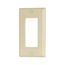 Decorator / Gfci Wallplate, Ivory, Decorator Cutout, Thermoset, Single- Gang, Standard, 2151V
