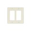 Standard Size Decorator Wallplate, Almond, Decorator, Thermoset, 2, Standard, 2152A-BOX
