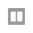 Decorator / Gfci Wallplate, Gray, Decorator Cutout, Thermoset, Two- Gang, Standard, Ed Box, 2152GY-BOX
