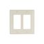 Decorator / Gfci Wallplate, Lt. Almond, Decorator Cutout, Thermoset, 2- Gang, Standard, Ed Box, 2152LA-BOX