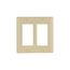 Decorator / Gfci Wallplate, Wallplate 2G Decorator Thermoset Std Iv, 2152V-SP-L