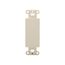 Decorator Wallplate Adapter, Flush Mount, Light Almond, Blank, Thermoplastic, 2160LA-BOX