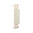 Decorator Wallplate Adapter, Flush Mount, Light Almond, Blank, Thermoplastic, 2160LA-BOX