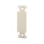 Decorator Wallplate Adapter, Flush Mount, Light Almond, Blank, Thermoplastic, 2160LA-BOX