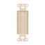 Decorator Wallplate Adapter, Flush Mount, Light Almond, Blank, Thermoplastic, 2160LA-BOX