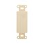 Decorator Wallplate Adapter, Flush Mount, Ivory, Blank, Thermoplastic, 2160V-BOX
