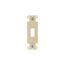 Decorator Wallplate Adapter, Flush Mount, Ivory, Toggle, Thermoplastic, 2161V-BOX