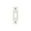 Decorator Wallplate Adapter, Flush Mount, White, Toggle, Thermoplastic, 2161W-BOX