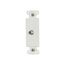 Decorator Insert Coaxial Adapter, White, Flush, Decorator, Coax Adapter, Type F, Adapter, 2162W