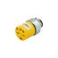 Straight Blade Connector, #18-10 Awg 15A, 250V, Armored Vinyl, Pvc, 6-15R, 2-Pole 3-Wire, Vinyl, 2227-BOX