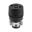 Straight Blade Connector, #18-10 Awg 15A, 125V, Black, 1-15R, 2-Pole, 2-Wire, Screw Rubber, 224-BOX