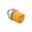 Arrow Hart Locking Connector, #12-4 Awg, 20A, 125V, Gray, Dead Front, 2-Pole 3-Wire, Grounding, 2353-BOX
