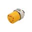 Safety Grip Locking Connector, Stand-Alone Box, #14-8 Awg, 20A, 250V, BackWiring, 2-Pole 3-Wire, 2354-BOX