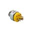 Arrow Hart Standard Locking Plug, Stand-Alone Box Packaging, 15A, Commercial, 125V, Yellow, 2473-BOX