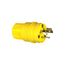 Arrow Hart Watertight Locking Plug, #18-10 Awg 15A, 250V, L6-15, 2-Pole 3-Wire, 0.3 To 0.65 In, 24W49