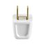 Straight Blade Plug, #18-10 Awg 10A 125V, 1-15P, 2-Pole, 2-Wire, 18-2 Spt-1 Cord, Bulk, 2601-6W-BU