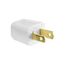 Straight Blade Plug, #18-10 Awg 10A 125V, 1-15P, 2-Pole, 2-Wire, 18-2 Spt-1 Cord, Bulk, 2601-6W-BU