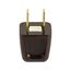 Straight Blade Plug, #18-10 Awg 10A 125V, Brown, 1-15P, 2-Pole, 2-Wire, Bulk, 2601B-BU