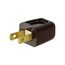 Straight Blade Plug, #18-10 Awg 10A 125V, Brown, 1-15P, 2-Pole, 2-Wire, Bulk, 2601B-BU