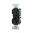 Residential Duplex Receptacle, #14-10 Awg 15A 125V, SideAnd Push, Black, Impact-Resistant Duplex, 270BLK