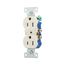 Residential Duplex Receptacle, #14-10 Awg 15A 125V, SideAnd Push, Light Almond, Impact-Resistant, 270LA
