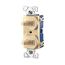 Commercial Combo Switch, Stand, #14-#12 Awg 15A, 120/277V, Ivy, (2) 1-Pole, Duplex, 271V-BOX