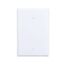 Blank Wallplate, White, Blank Cutout, Thermoset, Single- Gang, Oversize, Ed Box, 2729W-BOX