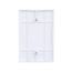 Blank Wallplate, White, Blank Cutout, Thermoset, Single- Gang, Oversize, Ed Box, 2729W-BOX