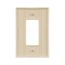 Decorator / Gfci Wallplate, Ivory, Decorator Cutout, Thermoset, Single- Gang, Oversize, Ed Box, 2751V-BOX