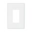 Decorator / Gfci Wallplate, White, Decorator Cutout, Thermoset, Single- Gang, Oversize, Ed Box, 2751W-BOX