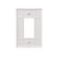 Decorator / Gfci Wallplate, White, Decorator Cutout, Thermoset, Single- Gang, Oversize, Ed Box, 2751W-BOX