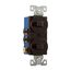 Commercial Combo Switch, Stand, #14-#12 Awg 15A, 120/277V, Brown, (1) 1-Pole, (1) 3-Way, Duplex, 275B-BOX