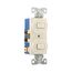 Commercial Combo Switch, Stand, #14-#12 Awg 15A, 120/277V, Light Almond, Duplex, 275LA-BOX