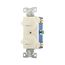 Commercial Combo Switch, Stand, #14-#12 Awg 15A, 120/277V, Light Almond, Duplex, 275LA-BOX
